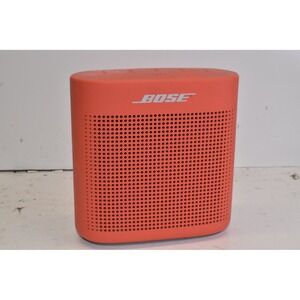Bose SoundLink Color II Speaker Coral Orange NO POWER For Parts Repair